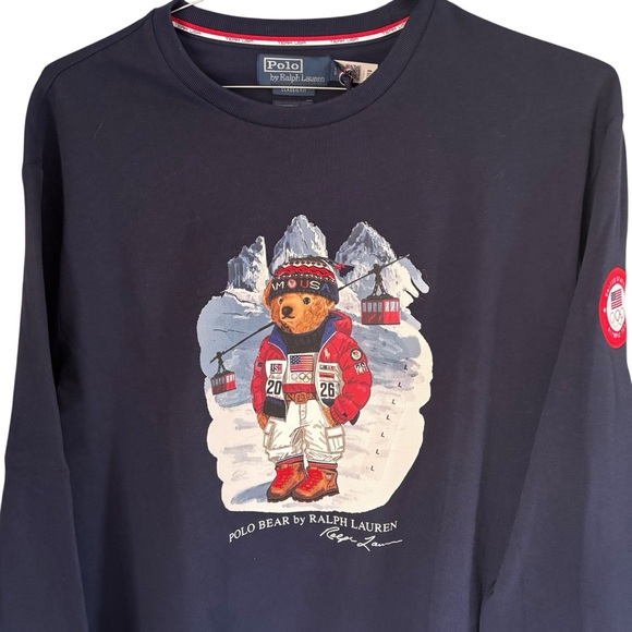 Polo Ralph Lauren Other - Polo Ralph Lauren Men’s 2026 Team USA POLO Bear L/S T Shirt Size Large NWT